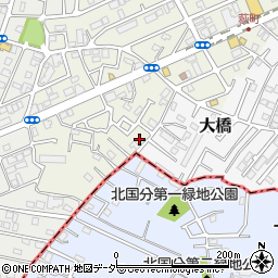 千葉県松戸市二十世紀が丘萩町361周辺の地図