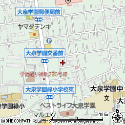 東京都練馬区大泉学園町周辺の地図