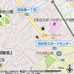 東京都羽村市羽加美1丁目40-4周辺の地図