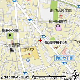東京都足立区梅田6丁目3周辺の地図