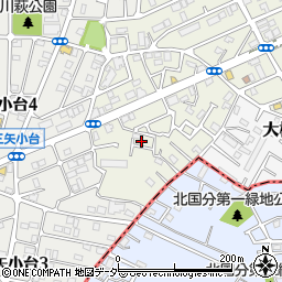 千葉県松戸市二十世紀が丘萩町423周辺の地図