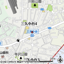 千葉県松戸市三矢小台4丁目22周辺の地図