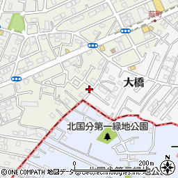 千葉県松戸市二十世紀が丘萩町358-2周辺の地図