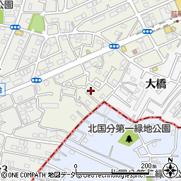 千葉県松戸市二十世紀が丘萩町380周辺の地図