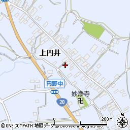山梨県韮崎市円野町上円井1158周辺の地図