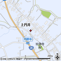 山梨県韮崎市円野町上円井1155周辺の地図