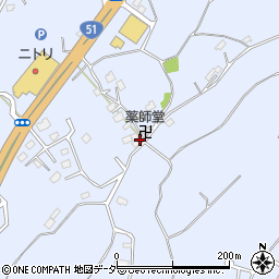 千葉県成田市不動ケ岡1832周辺の地図