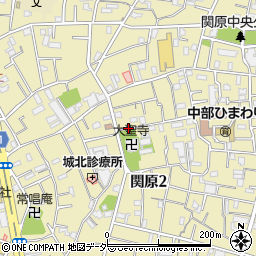 東京都足立区関原周辺の地図