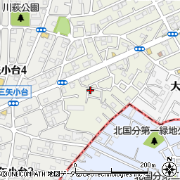 千葉県松戸市二十世紀が丘萩町416周辺の地図