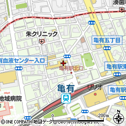 ガスト亀有駅北口店周辺の地図