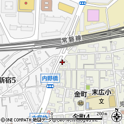 ＳＡＮパーク葛飾金町１駐車場周辺の地図