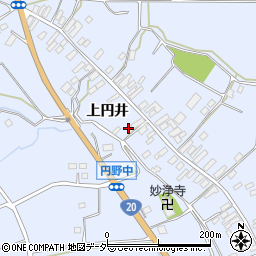 山梨県韮崎市円野町上円井1148周辺の地図