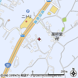 千葉県成田市不動ケ岡1849周辺の地図