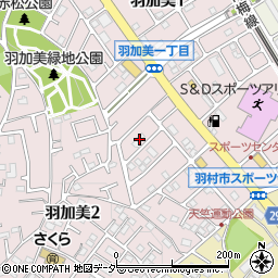 東京都羽村市羽加美1丁目39周辺の地図