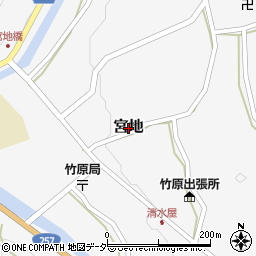 岐阜県下呂市宮地周辺の地図