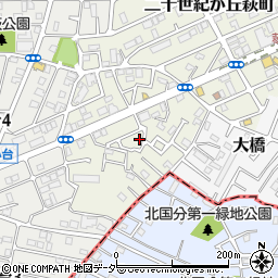 千葉県松戸市二十世紀が丘萩町337周辺の地図