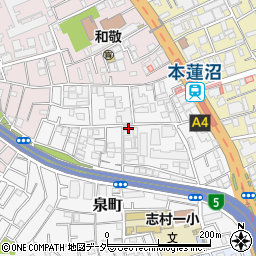 石井邸_和泉町9丁目akippa駐車場周辺の地図