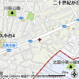 千葉県松戸市二十世紀が丘萩町214-3周辺の地図
