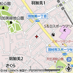 東京都羽村市羽加美1丁目39-5周辺の地図