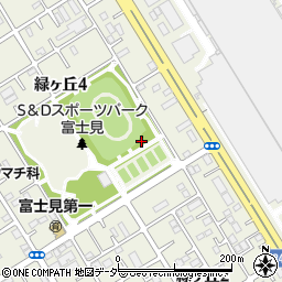 富士見公園トイレ２周辺の地図