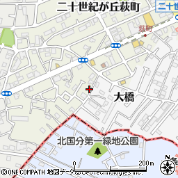 千葉県松戸市二十世紀が丘萩町292周辺の地図