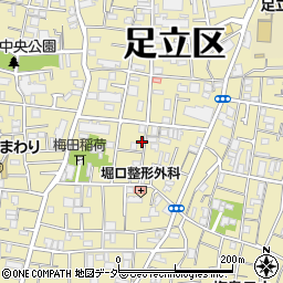 東京都足立区梅田5丁目周辺の地図