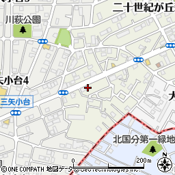 千葉県松戸市二十世紀が丘萩町215-2周辺の地図