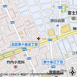 瀧野川信用金庫　事務センター周辺の地図