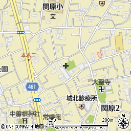 関原分校跡公園トイレ周辺の地図