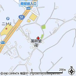 千葉県成田市不動ケ岡1836周辺の地図