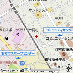 羽村市自転車保管所周辺の地図