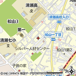 東京都清瀬市松山3丁目7周辺の地図