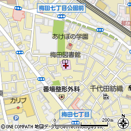 足立区役所　地域学習センター中央本町周辺の地図