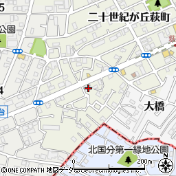 千葉県松戸市二十世紀が丘萩町219-2周辺の地図