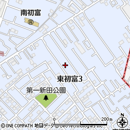 千葉県鎌ケ谷市東初富周辺の地図