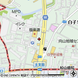 松屋 和光白子店周辺の地図