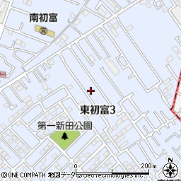 千葉県鎌ケ谷市東初富周辺の地図