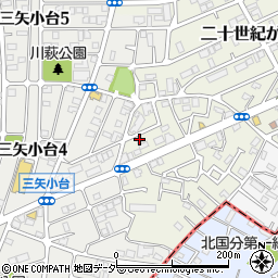 千葉県松戸市二十世紀が丘萩町202周辺の地図
