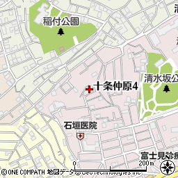 小津十条周辺の地図