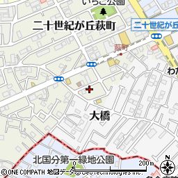 千葉県松戸市二十世紀が丘萩町239-9周辺の地図