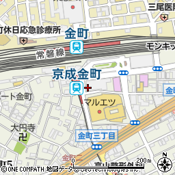 セブンイレブン葛飾金町駅南口店周辺の地図