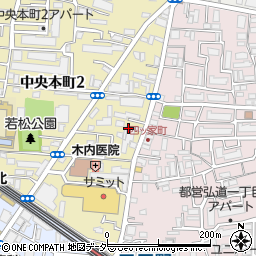 東京都足立区中央本町2丁目22周辺の地図