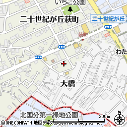 千葉県松戸市二十世紀が丘萩町239-7周辺の地図