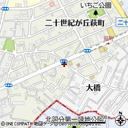 千葉県松戸市二十世紀が丘萩町229周辺の地図