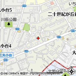千葉県松戸市二十世紀が丘萩町192-3周辺の地図