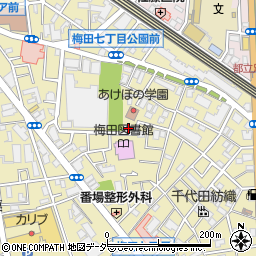 鍵の出張救急車　足立区梅田営業所２４時間受付センター周辺の地図