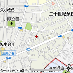 千葉県松戸市二十世紀が丘萩町196-1周辺の地図