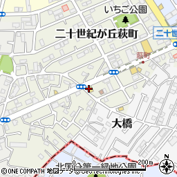 麺場 田所商店 松戸二十世紀が丘店周辺の地図