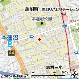 東京都板橋区蓮沼町17周辺の地図
