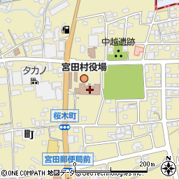 宮田村役場周辺の地図